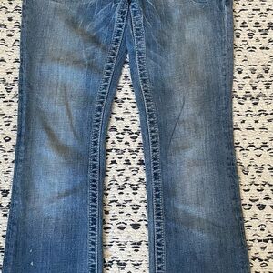 MISS ME classic blue jeans with jeweled back